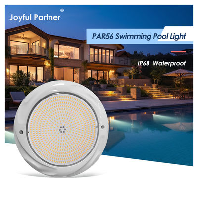 مصابيح حمام تحت الماء مصابيح السباحة RGB 230mm 18W سطحية مثبتة IP68 DC12V 3000K