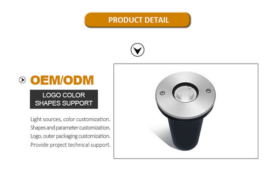 مصباح LED مدفون تحت الأرض IP67 1W 3W DIA67MM DC24V الأرضية المقاومة للماء للجناح الخارجي