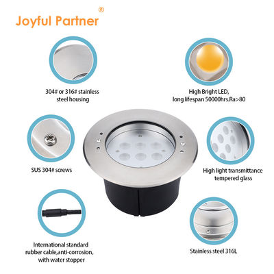 وصول جديد IP68 مقاوم للماء الفولاذ المقاوم للصدأ 316L أضواء حمام سباحة قابلة للغوص 6W أبيض مصباح LED تحت الماء