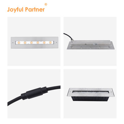 مستطيل جديد ضوء لامع غير متماثل IP68 SS316L تحت الماء LED الضوء الغائم