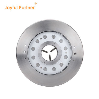 ضوء نافورة LED تحت الماء IP68 12W 24W 36W أبيض دافئ RGB RGBW4in1 ستانلس ستيل 316L DC 24V
