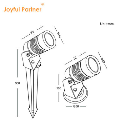 مصباح الحديقة المصباح المصباح المصباح الخارجي الصغير مع قاعدة التثبيت أو الألومنيوم