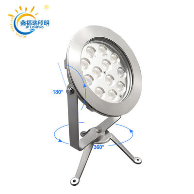 شهادة CE ROHS DC 24V IP68 إمدادات المصنع 12X1W LED أحادي اللون المغمورة الضوء البحيرة منخفضة الجهد