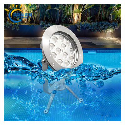 شهادة CE ROHS DC 24V IP68 إمدادات المصنع 12X1W LED أحادي اللون المغمورة الضوء البحيرة منخفضة الجهد