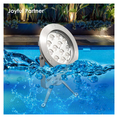 دعائية طاقة عالية الجهد المنخفض DC24V IP68 الفولاذ المقاوم للصدأ 48W RGB أضواء البركة الغائمة