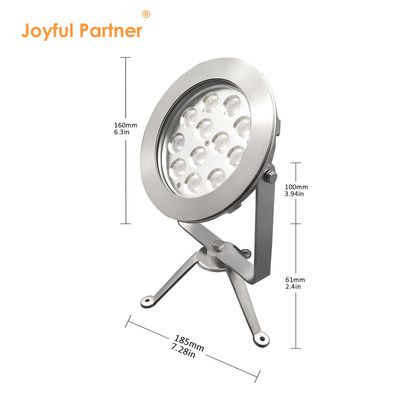 2024 أحدث 12x4W RGBW 3in1 48W DMX التحكم الفولاذ المقاوم للصدأ IP68 12V مصابيح LED الغائمة