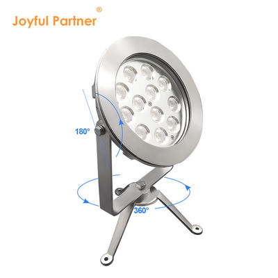 2024 أحدث 12x4W RGBW 3in1 48W DMX التحكم الفولاذ المقاوم للصدأ IP68 12V مصابيح LED الغائمة