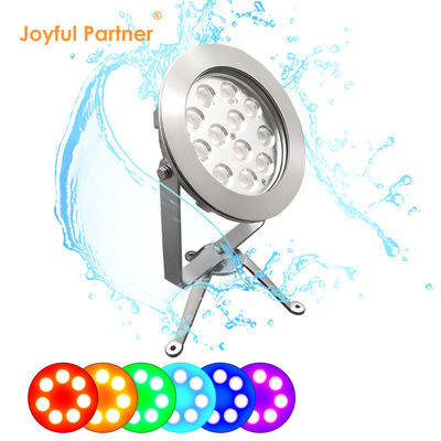 2024 أحدث 12x4W RGBW 3in1 48W DMX التحكم الفولاذ المقاوم للصدأ IP68 12V مصابيح LED الغائمة