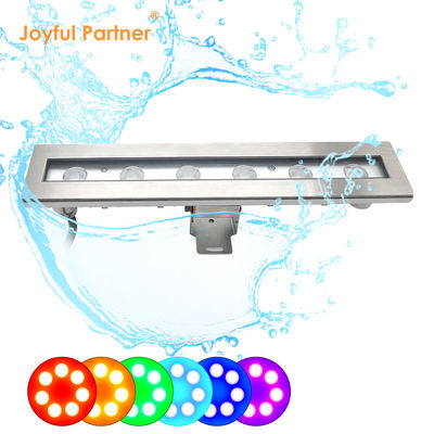 مصنع إمدادات مباشرة IP 68 الجهد المدخل 24VDC 6X1W LED زاوية شعاع واحد لون 8 درجة أضواء LED بركة