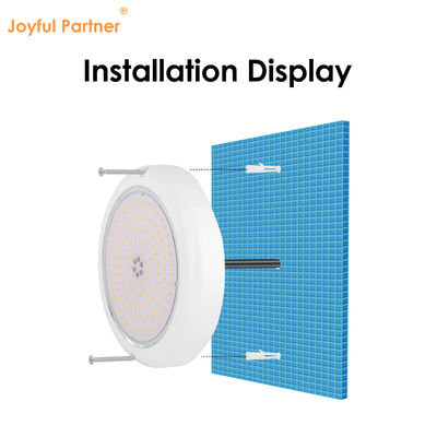 سطحية مثبتة راتنج مليئة IP68 AC12V ABS+PC RGBW SMD 2835 تحت الماء حمامات السباحة الإضاءة