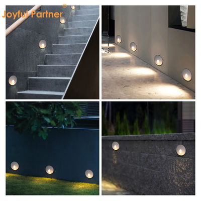 2W ضوء LED متدفق DC24V أضواء خطوة بيضاء دافئة IP65 مضاد للماء ضوء الحائط السلم مع تركيب بلاستيكي