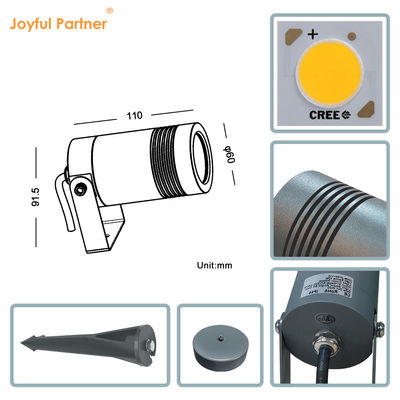 ضوء عالي 1000LM 3500K أبيض دافئ 10W LED IP65 ضوء مضيء مقاوم للماء أضواء خارجية لشجرة الحديقة