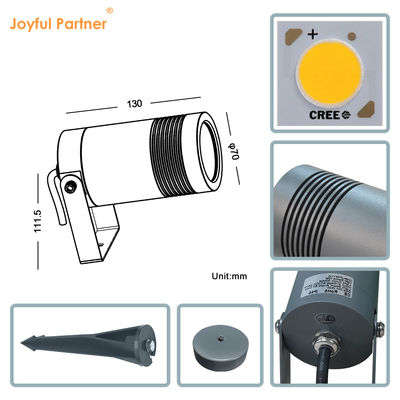 إضاءة المناظر الطبيعية الخارجية البيضاء