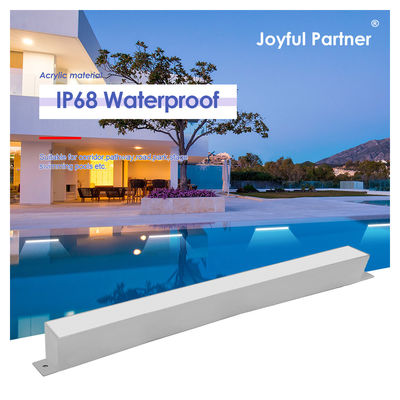 إضاءة بركة حديدية IP68 في الهواء الطلق DC24V 316 الفولاذ المقاوم للصدأ مصباح شريط LED خطي أبيض بارد