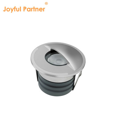 أضواء LED تحت الأرض 1 واط 2 واط DC12/24V IP67 هيكل من الألومنيوم غطاء وجه من الفولاذ المقاوم للصدأ مملوء بالراتنج