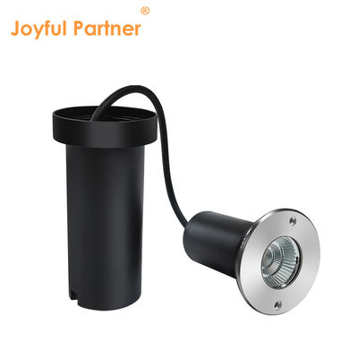 أضواء غاطسة COB في الأرض 316SS 6W 12V-24V IP67 غطاء أمامي من الفولاذ المقاوم للصدأ مقاوم للماء