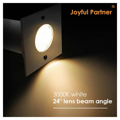 DC AC COB Led Aluminum Square Shape 304ss الغطاء الأمامي للضوء الأرضي LED للحديقة