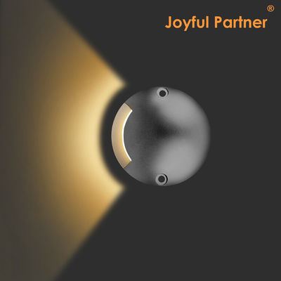 مكافحة الأشعة فوق البنفسجية الجسم المضاد للأشعة فوق البنفسجية DC12v الألومنيوم 1.2W الغطاء الأبيض الضوء خطوة مدفونة الألومنيوم النقي 6063