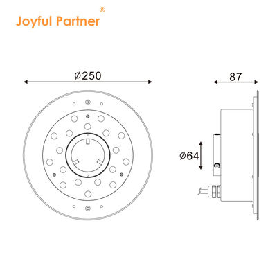 شريك سعيد 6W 9W 12W 18W 24V DMX التحكم الفولاذ المقاوم للصدأ IP68 تحت الماء RGB مصابيح النافورة