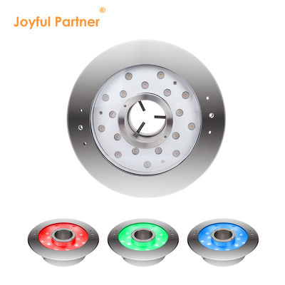 شريك سعيد 6W 9W 12W 18W 24V DMX التحكم الفولاذ المقاوم للصدأ IP68 تحت الماء RGB مصابيح النافورة