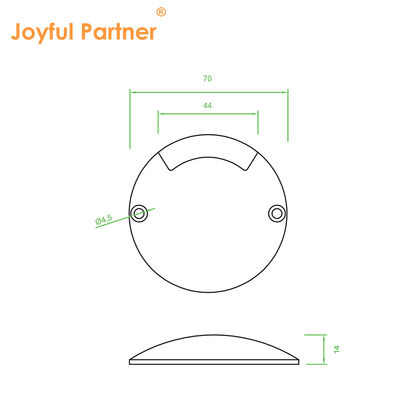 ضوء سطح الأرض IP67 مصغر الحجم الصغير 1W مواد الألومنيوم DC24V للحديقة الحديقة