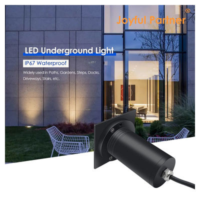 COB LED 6W 12V / 24V أضواء تحت الأرض مضادة للوهج IP67 مقاومة للماء في الهواء الطلق مربع / مستديرة الألومنيوم