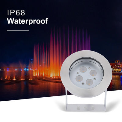 تحت الماء بقعة ضوء الفولاذ المقاوم للصدأ ضوء فائق DIA 115mm RGB لمسبح في الهواء الطلق