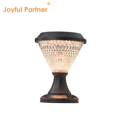 مصباح عمود يعمل بالطاقة 5W / 3.7V ألواح سلوار البوليكريستال Epistar DIA 200mm RGB التحكم عن بعد