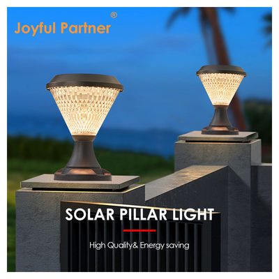 مصباح عمود يعمل بالطاقة 5W / 3.7V ألواح سلوار البوليكريستال Epistar DIA 200mm RGB التحكم عن بعد