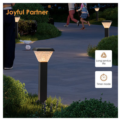 2024 LED Solar Outdoor Pathway Light IP65 الوضوح العالي اللون الأبيض الأرجواندي مع اللوحة الشمسية الشحن الشمسي