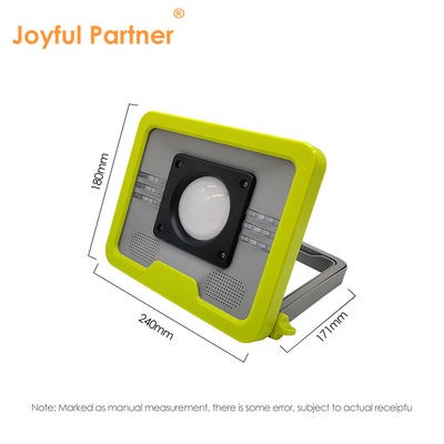 ضوء التخييم الشمسي المحمول 4W IP65 مضاد للماء SMD LED البيضاء الباردة قابلة لإعادة الشحن مع BT للمشي لمسافات طويلة