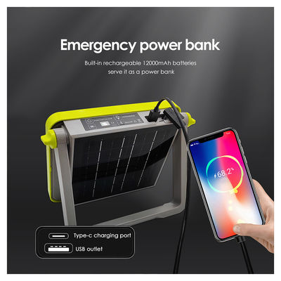 فانوس التخييم القابل لإعادة الشحن SMD 5054 LED Type-C Charging Port للطوارئ في الهواء الطلق