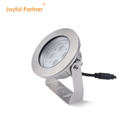 الفولاذ المقاوم للصدأ LED الضوء تحت الماء IP68 DC12V 24W أبيض دافئ 3000K للنافورة