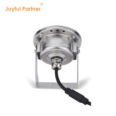الفولاذ المقاوم للصدأ LED الضوء تحت الماء IP68 DC12V 24W أبيض دافئ 3000K للنافورة