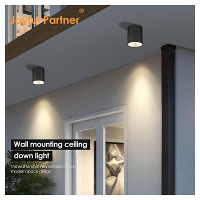 12W COB LED Downlight أسطوانة الحائط الضوء الضوء المدمج تصميم سطح إصلاح للتطبيقات الخارجية