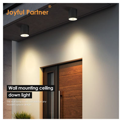 15W COB LED Downlight أسطوانة الحائط الضوء الضوء الضوء المدمج تصميم السطح إصلاح للخارج