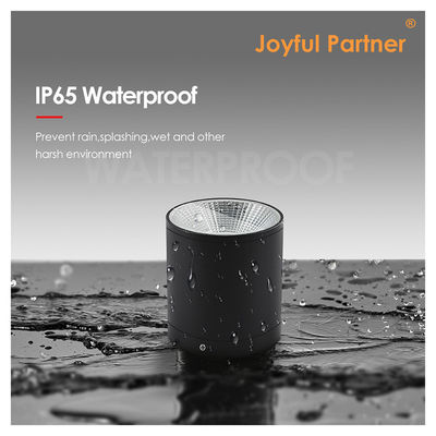 مصباح أسطواني خارجي مثبت على الحائط أسود LED عمود أسفل مصباح حديقة خارجي Cree COB Led 15W 3500k