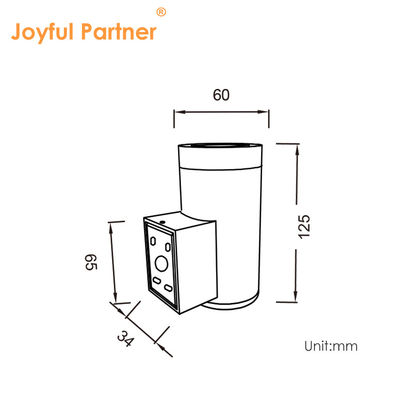 الحديقة الكهربائية مصابيح LED الحائط الألومنيوم الحائط المثبت لأعلى وأسفل الدافئ الأبيض كري COB LED للزخرفة الخارجية