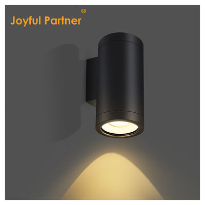 فوق وهبوط الجدار الخارجي مثبت سبيكة الألومنيوم المكبسة 3000-6000K 18W 24W مصباح الجدار الخارجي كوب LED أسود لون السكن