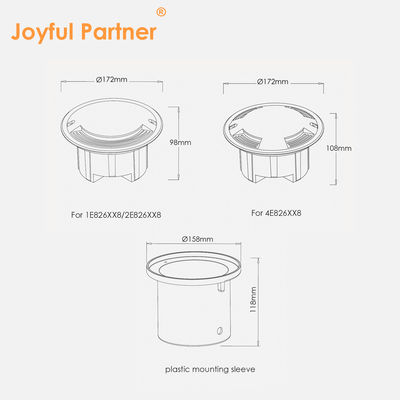 مصابيح مدعومة بالكهرباء المنزلية 1W IP67 COB LED للخارج 12w مع إصدار أربعة جوانب