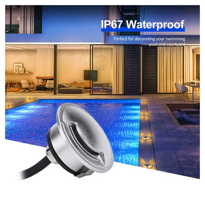 ضوء أوترا رقيق IP67 مقاوم للماء مدرج 2W LED في الخارج SS316 غطاء للطريق الحديقة