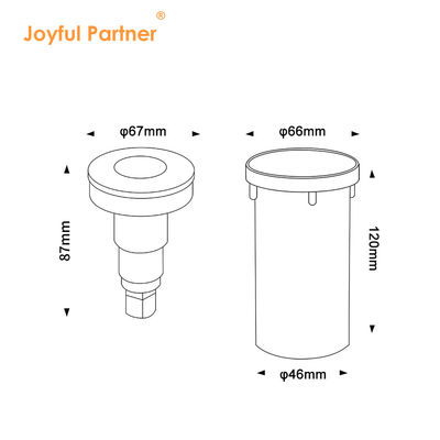 ضوء تحت الماء عالي الجودة الحجم الصغير DIA67MM في الهواء الطلق IP68 DC24V بدلة حمام سباحة