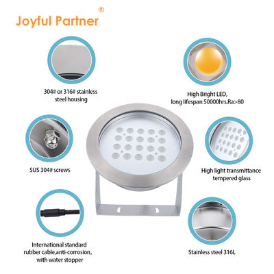 12 فولت مدخل IP68 مضاد للماء حمام سباحة أضواء LED أضواء LED تحت الماء