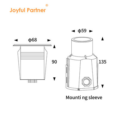 حمام سباحة ميني LED تحت الماء الفولاذ المقاوم للصدأ الخفيف 316 12V / 24V DC أبيض دافئ