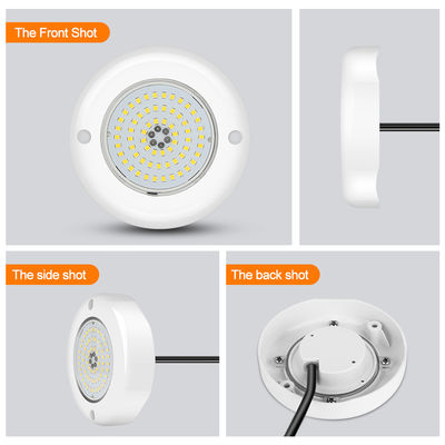 مصابيح حمام سباحة مرصعة على الحائط Par56 مع مواد ABS PC Dia 110mm 6W 10W IP68 مقاومة للماء AC12v مدفوعة في محرك التيار الحالي