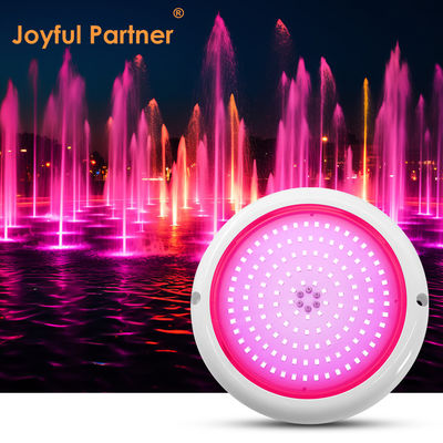 ضوء حمام سباحة LED RGB AC12v الراتنج المملأ مسطح RGB ABS الجسم الدافئ السطح الأبيض المصنوع من مصنع مخصص