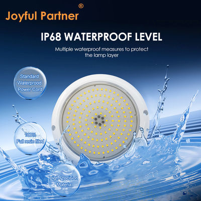 PAR56 LED Pool Light RGB AC12V IP68 الراتنج المملوء بمادة ABS + PC DIA152 * 26mm زاوية الشعاع 120 درجة