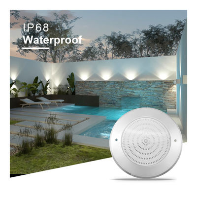 مضاد للماء PAR56 LED Pool Light 316 SS ABS هيكل رقيق للغاية 7.5mm راتش ملئ الجدار مثبت 230MM 18W 25W DC AC12V