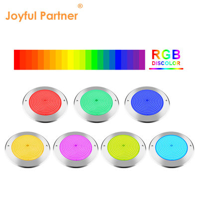 مصابيح حمام سباحة تحت الماء 316 الفولاذ المقاوم للصدأ 25W Smd2835 الراتنج مليء 3000K RGB مصباح حمام سباحة SMD 2835 AC 12v IP68 مقاوم للماء بالكامل