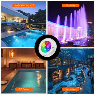 AC 12V الغوص تحت الماء IP68 RGB التحكم في جهاز التحكم 15W الراتنج المملوء السطحية المثبتة LED حوض السباحة الضوء